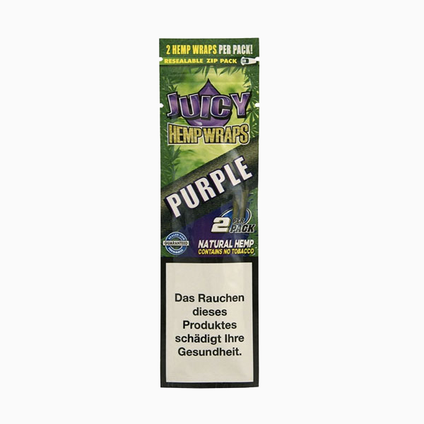 กระดาษบลั้นท์ JUICY Hemp Wrap Purple 2’S
