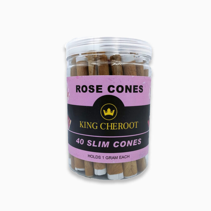 โรลเปล่ากุหลาบ King Cheroot Rose Cone ยกกล่อง 40 มวน
