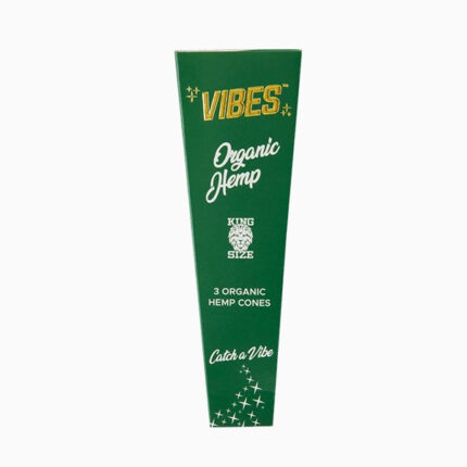 กระดาษมวน VIBES Organic Hemp Green Cone KSS
