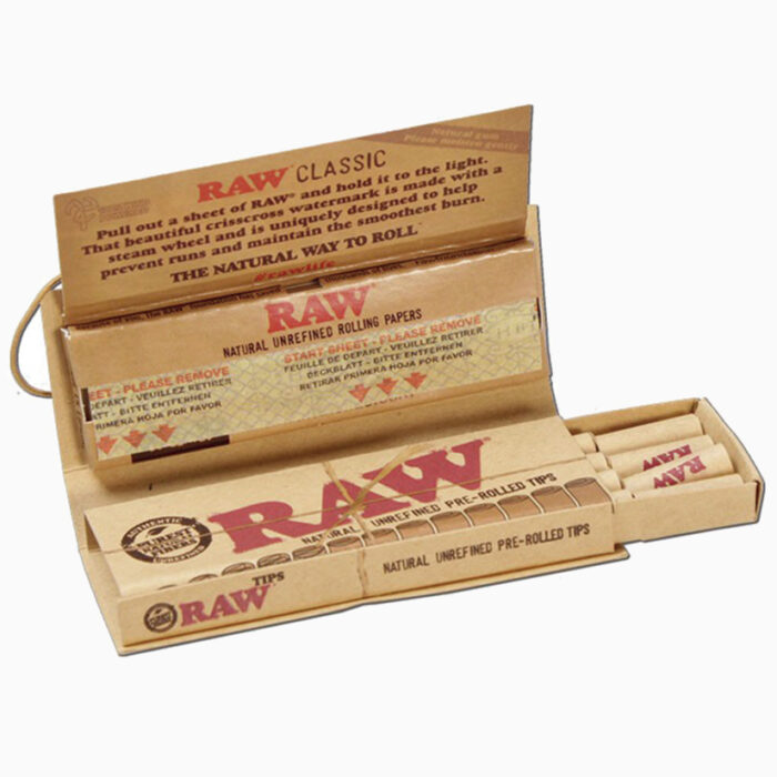 กระดาษมวน RAW Classic Connoisseur 1 1/4 Pre Rolled Tips