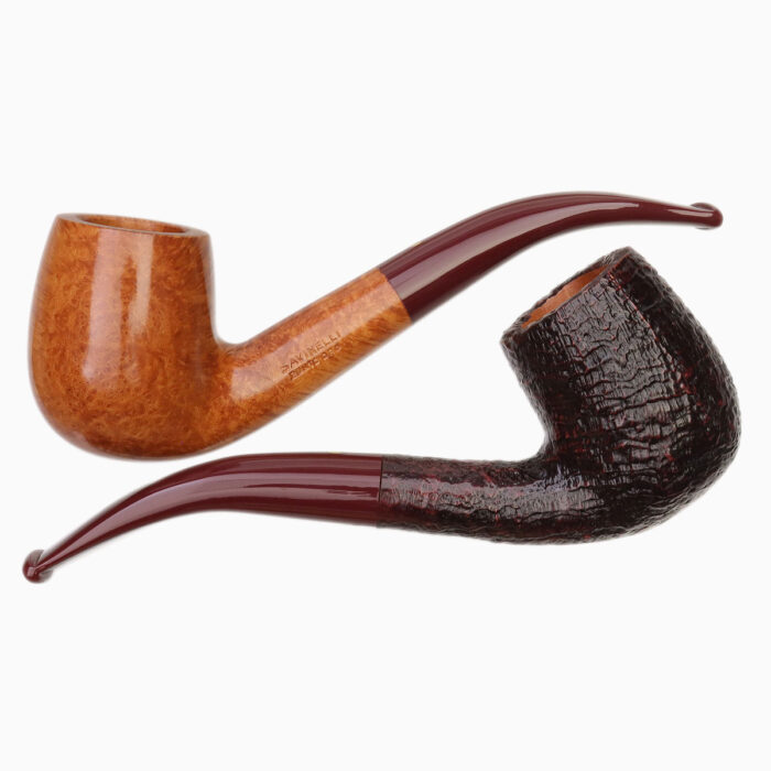 ไปป์ SAVINELLI PUNTO ORO NATURAL & SANDBLASTED 606 KS (2 Pipe Set)