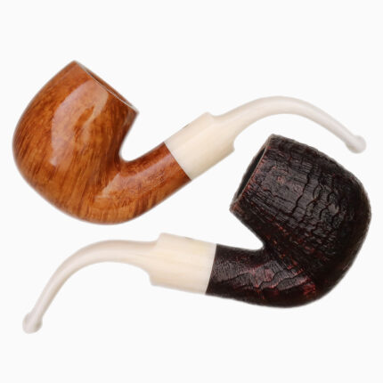 ไปป์ SAVINELLI PUNTO ORO NATURAL & SANDBLASTED 614 (2 Pipe Set)