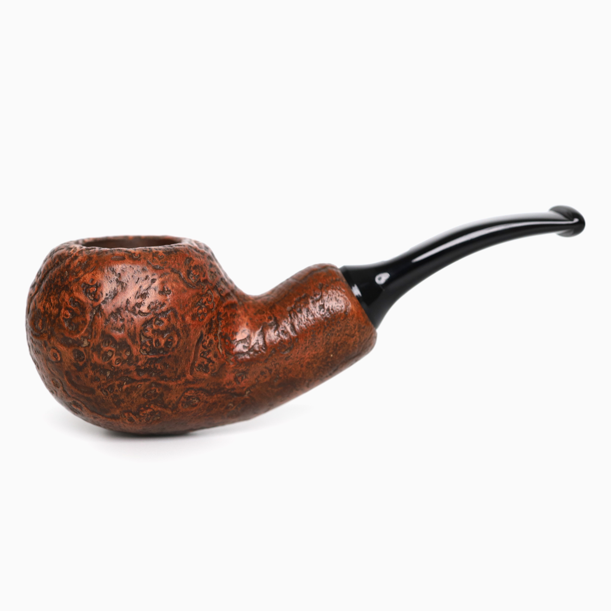 ไปป์ Chacom Brown Sandblasted Bent Apple Reverse Calabash
