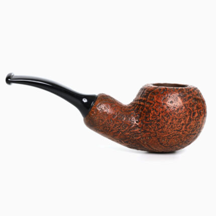 ไปป์ Chacom Brown Sandblasted Bent Apple Reverse Calabash