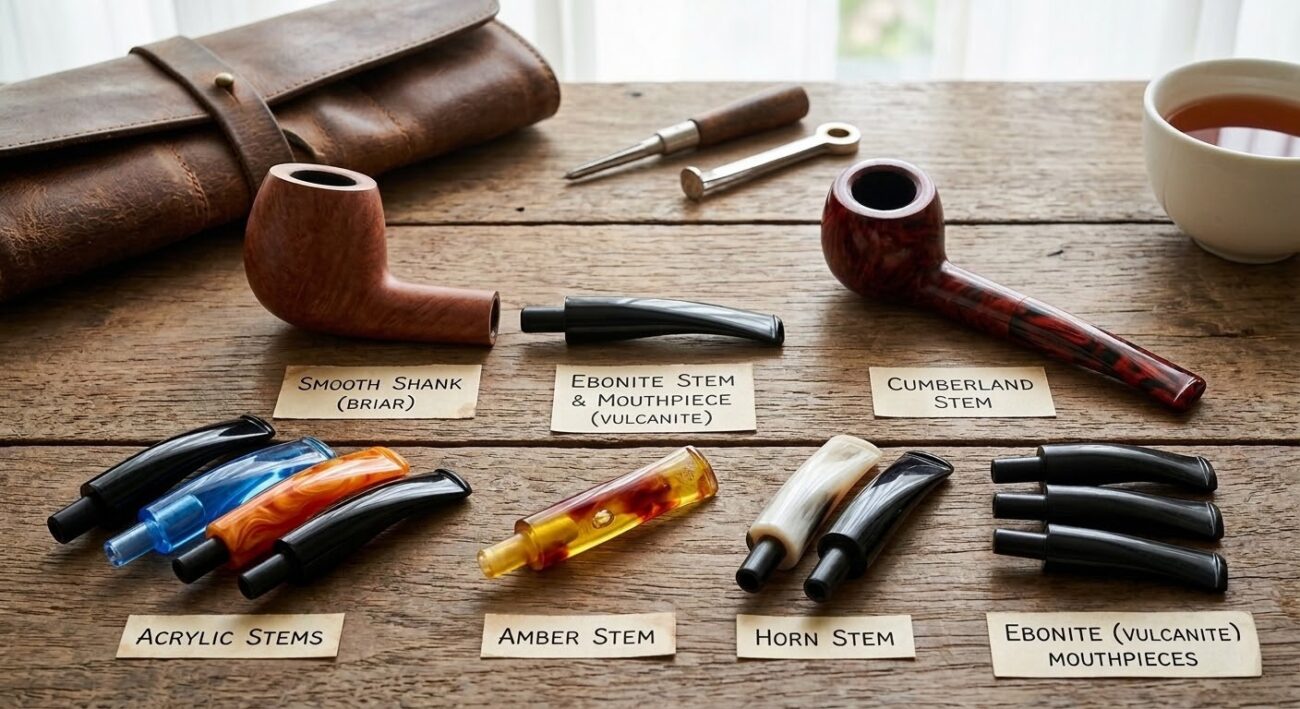 วัสดุที่ใช้ในการทำ Stem หรือ Mouthpiece