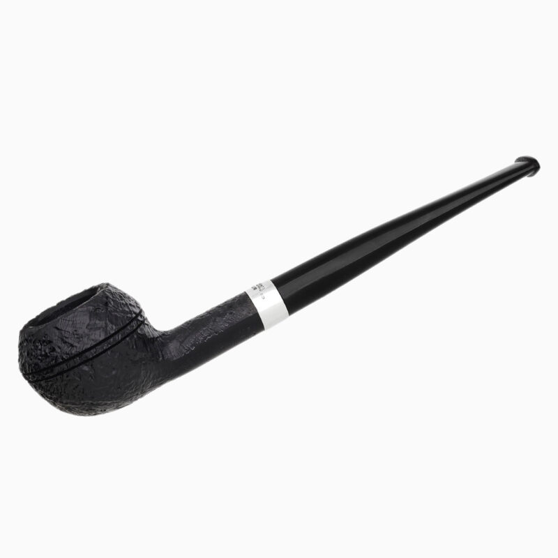 PETERSON JUNIOR SANDBLASTED SILVER MOUNTED SQUAT RHODESIAN FISHTAIL