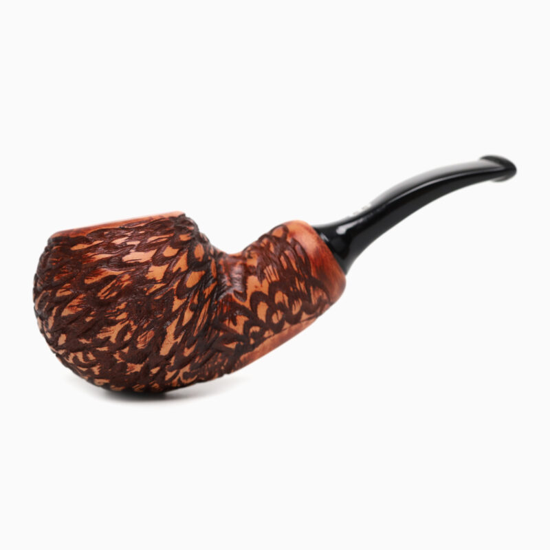 ไปป์ Chacom Rusticated Bent Apple Reverse Calabash