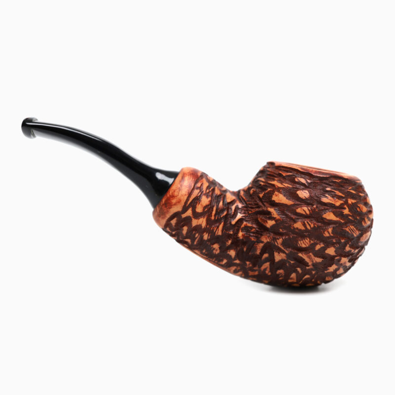 ไปป์ Chacom Rusticated Bent Apple Reverse Calabash