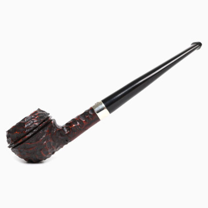 ไปป์ PETERSON JUNIOR RUSTICATED NICKEL MOUNTED SQUAT RHODESIAN FISHTAIL
