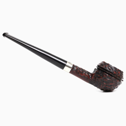 ไปป์ PETERSON JUNIOR RUSTICATED NICKEL MOUNTED SQUAT RHODESIAN FISHTAIL