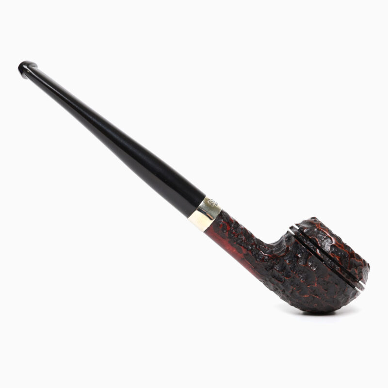 ไปป์ PETERSON JUNIOR RUSTICATED NICKEL MOUNTED SQUAT RHODESIAN FISHTAIL