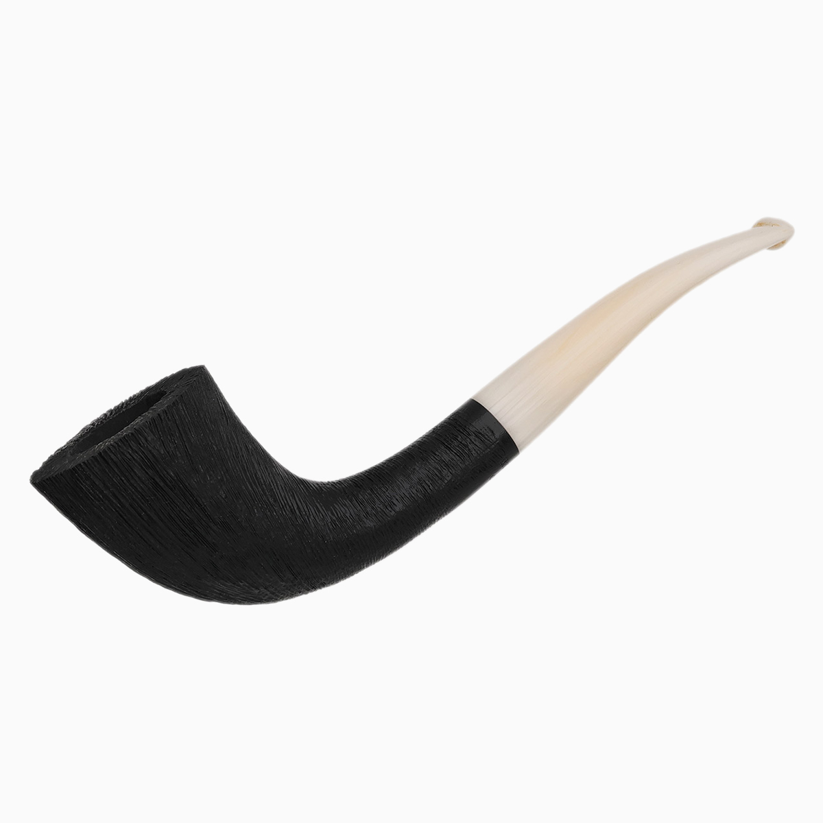 ไปป์ BriarWorks Original Dark Rusticated with White Stem C10 ไปป์ BriarWorks Original Dark Rusticated with White Stem C10